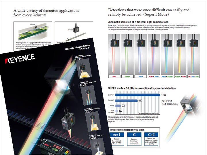 CZ-V20 Series RGB Digital Fibreoptic Sensors Catalogue (English)