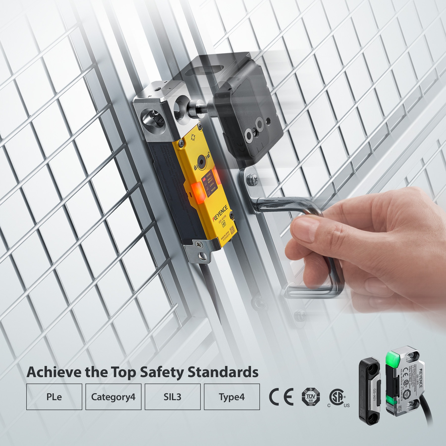 Achieve the Top Safety Standards. PLe / Category4 / SIL3 / Type4