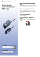 PG Series Optical Passage Confirmation Sensors Catalogue