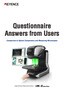 IM-X Series Questionnaire Answers from Users [Comparison to Optical Comparators and Measuring Microscopes]