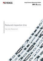 IM-X Series Image Dimension Measurement System Reduced inspection time [Case study: Measurement]