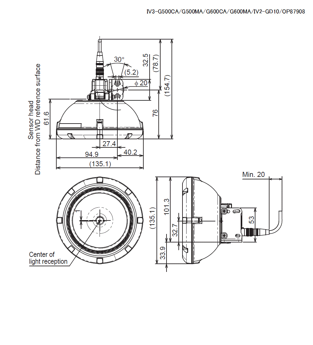 IV3-G/GD05/OP-87908 Dimension