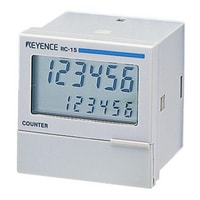 RC-15 - 48-mm□ 6-digit 7-segment LCD, One-stage Preset, with Timer, DC Power Supply