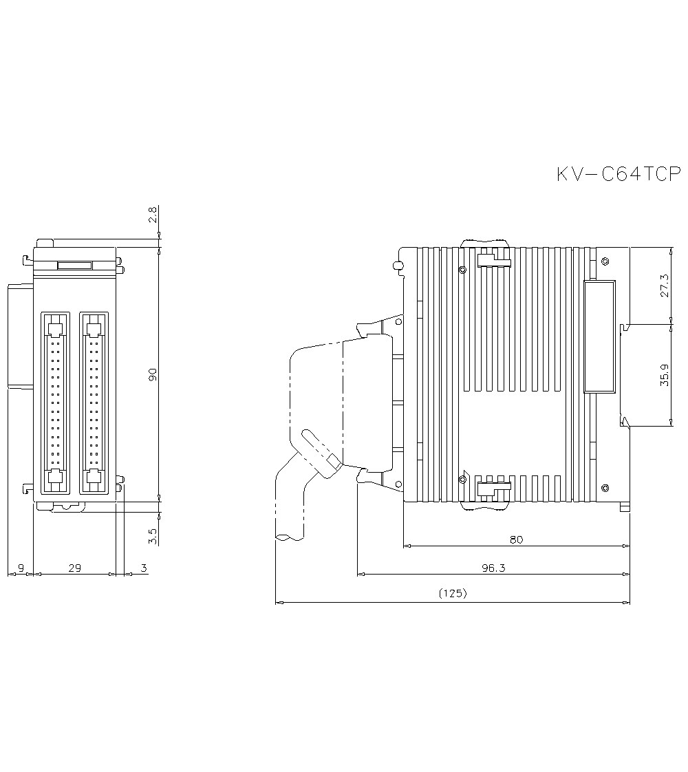 KV-C64TCP Dimension
