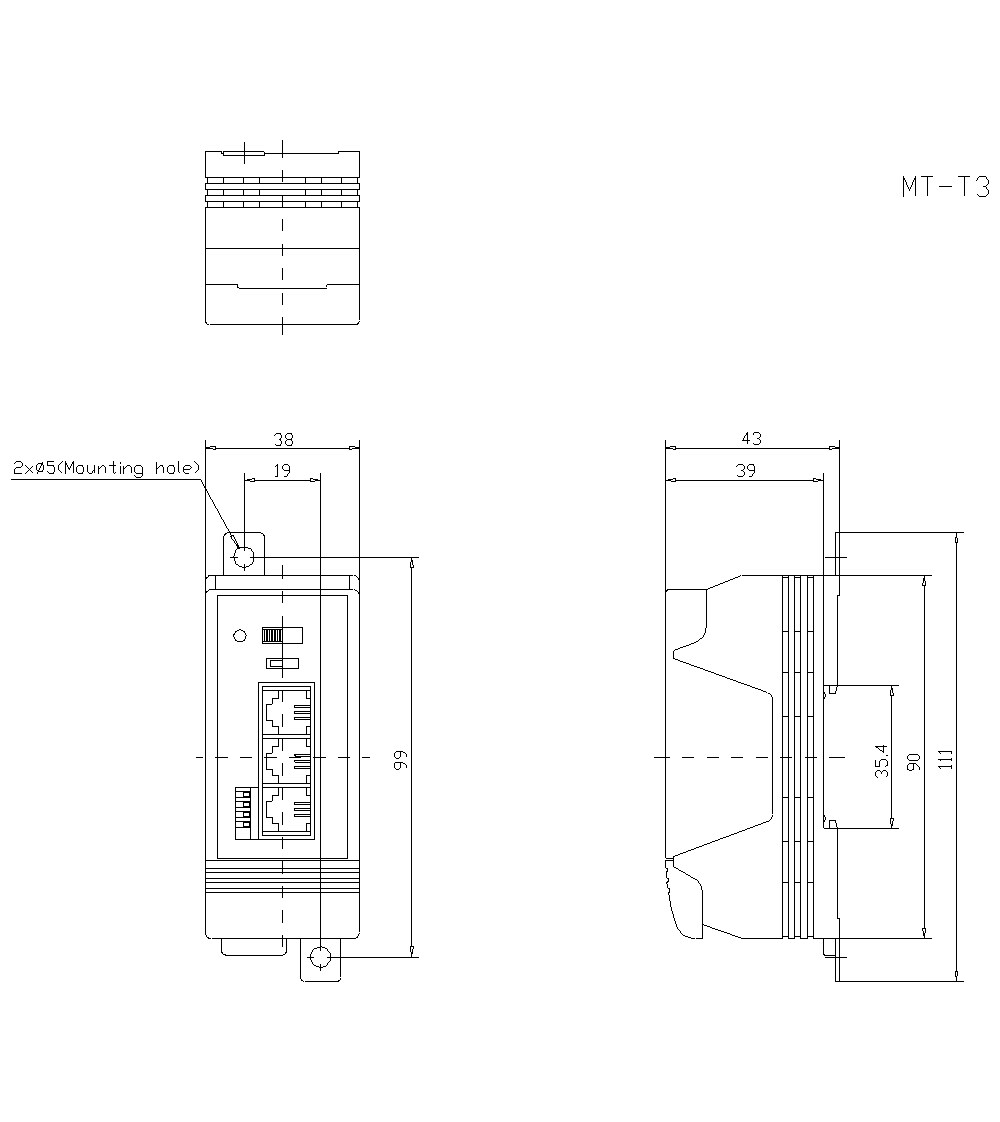 MT-T3 Dimension