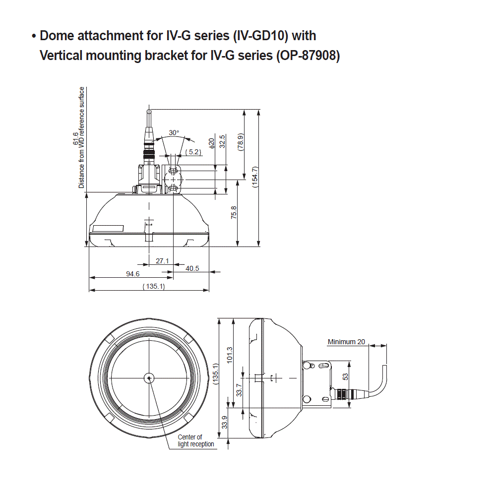 IV-G(CAMERA)/GD10/OP-87908 Dimension