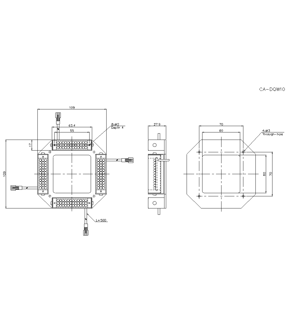 CA-DQW10 Dimension