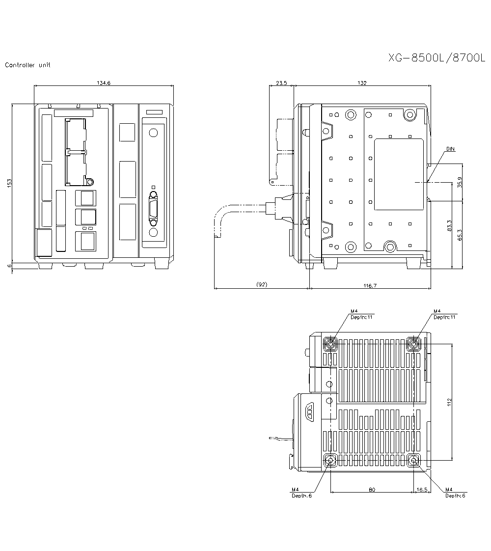 XG-8500L Dimension