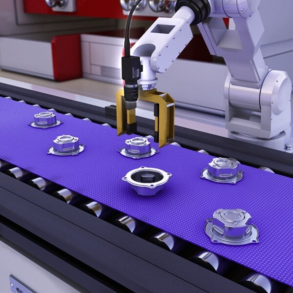 Random picking of bushing parts by robots