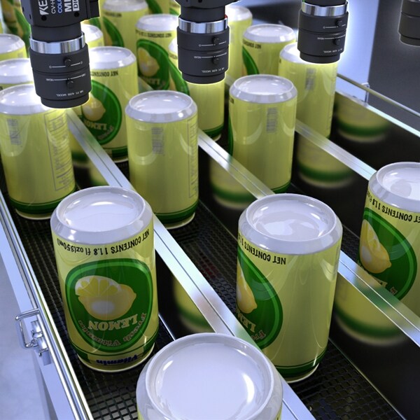 Surface inspection on the bottom of cans